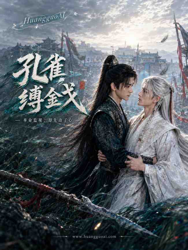 小蓝短剧《孔雀缠金》竖屏海报